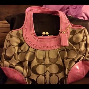 Coach signature logo handbag